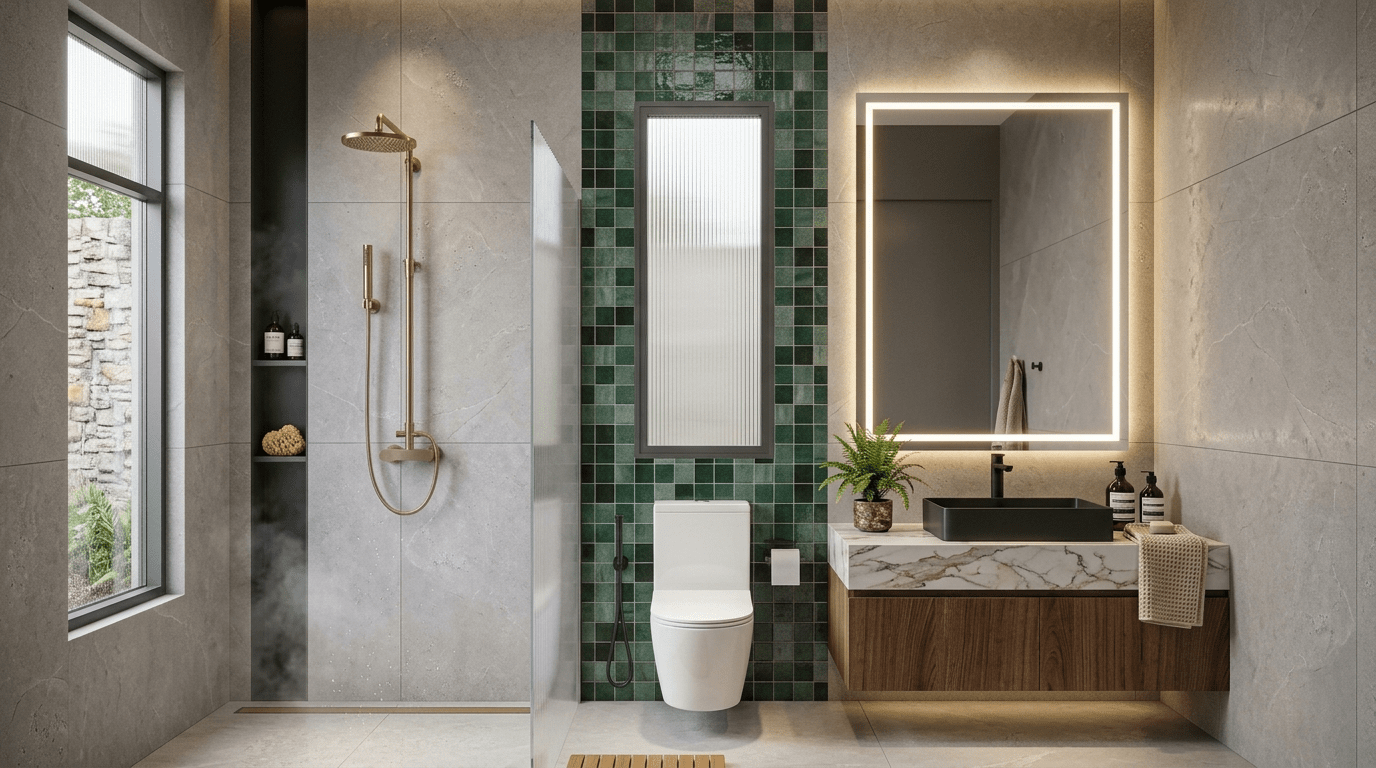 Villa Type D bathroom